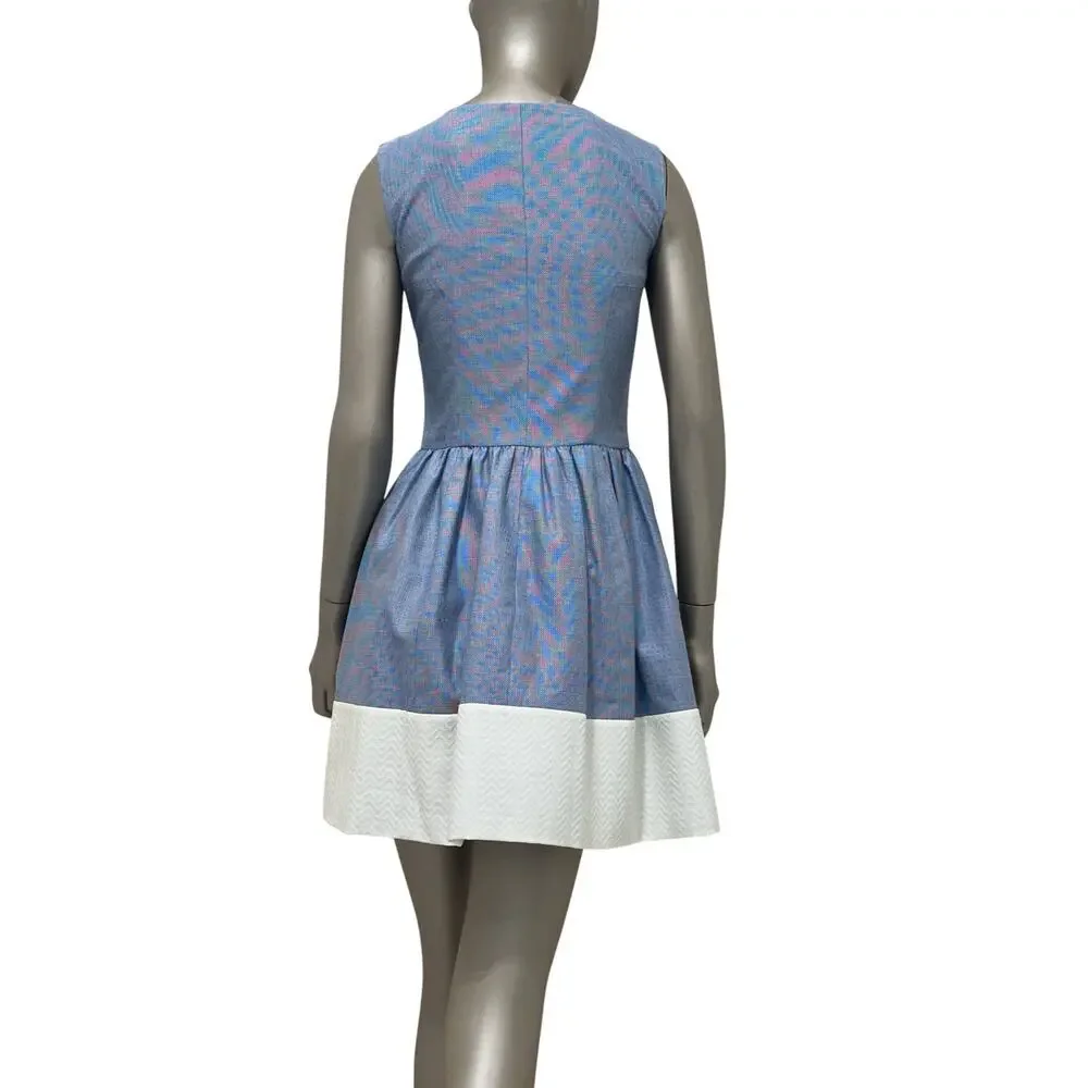 Chanel Blue Dress with Cape – Spring 2013 Collection – Sz. 36